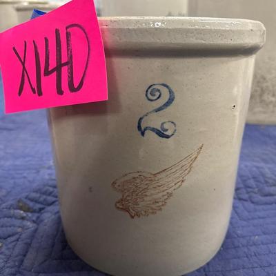 X140-Small Redwing Crock-2