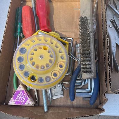 Over 55pcs steel brush, screw drivers, etc