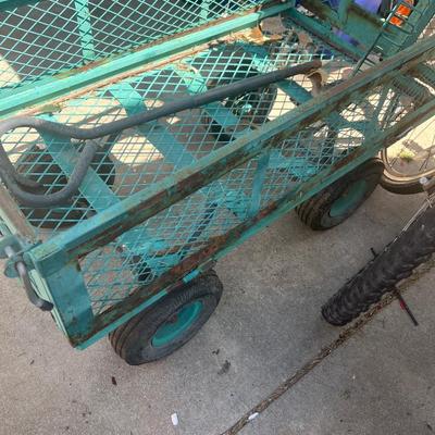 Pull behind wagon iron