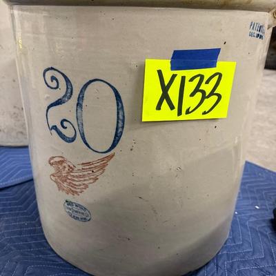 X133- Large red wing crock – 20