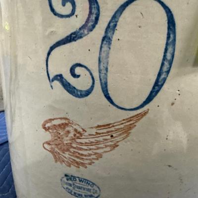 X133- Large red wing crock – 20