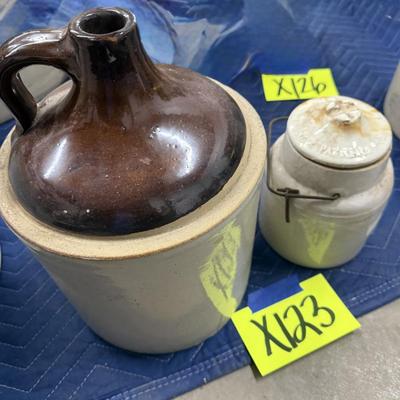 X123-Jug and mini crock