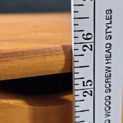 6 Drawer Wood Cabinet on Casters