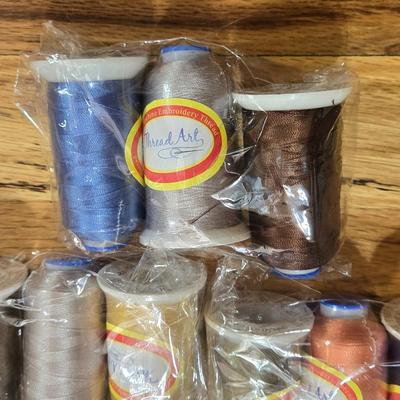 Thread Art Colored Thread Spools Lot