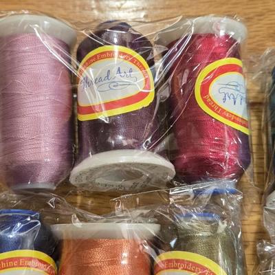 Thread Art Colored Thread Spools Lot