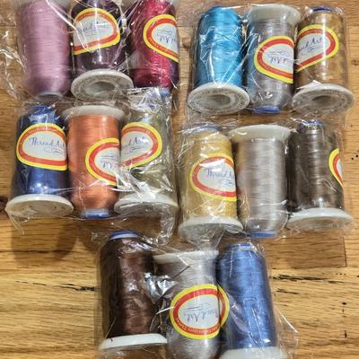 Thread Art Colored Thread Spools Lot
