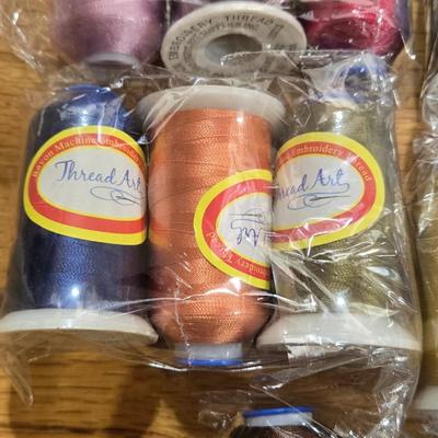 Thread Art Colored Thread Spools Lot