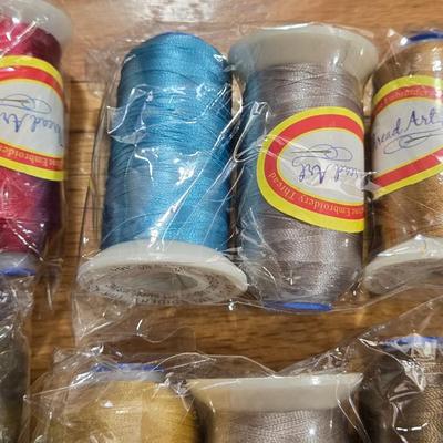 Thread Art Colored Thread Spools Lot
