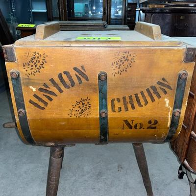 X117-Union Churn-antique butter churn