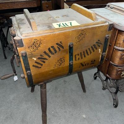 X117-Union Churn-antique butter churn