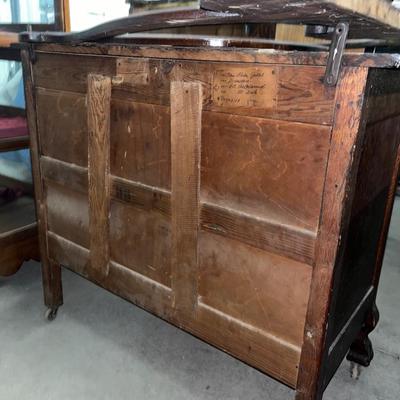 X114-antique dresser with mirror