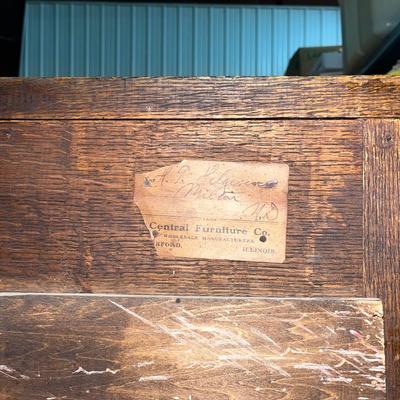 X112-antique glass display cabinet