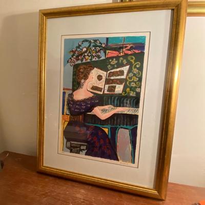 Bracha Guy Serigraph Signed & Numbered, Framed