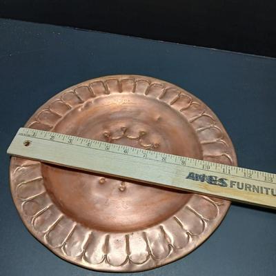 Two vintage copper plates 12" (1 of 3)