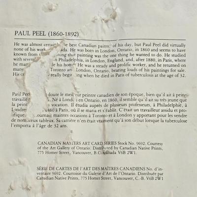 Artist Signed Paul Peel 'The Young Biologist' Lithograph