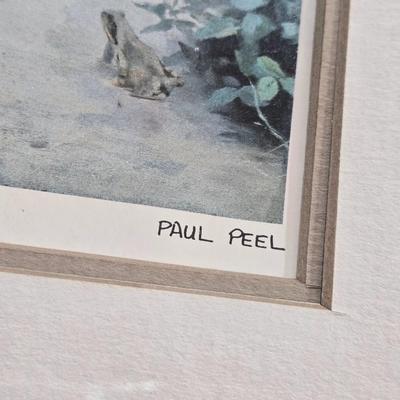 Artist Signed Paul Peel 'The Young Biologist' Lithograph