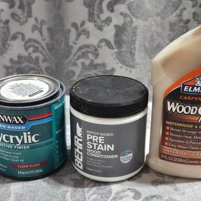 Wood Glue, Pre Stain, & Polycrylic