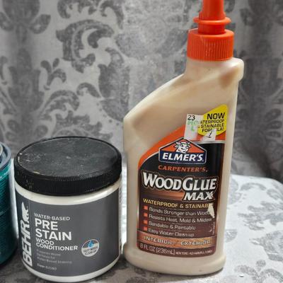 Wood Glue, Pre Stain, & Polycrylic