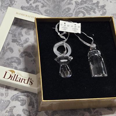 New in the Box Crystal Baby Ornaments