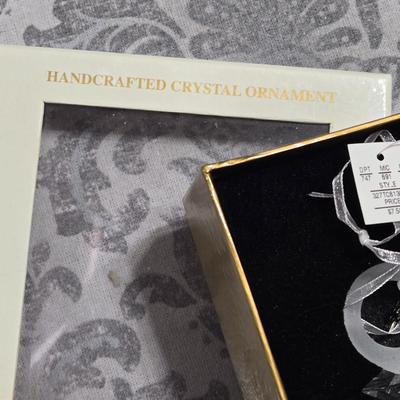 New in the Box Crystal Baby Ornaments