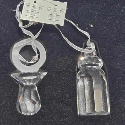New in the Box Crystal Baby Ornaments