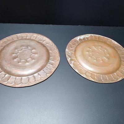 Two vintage copper plates 12" (3 of 3)
