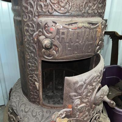 X102-antique cast-iron woodstove