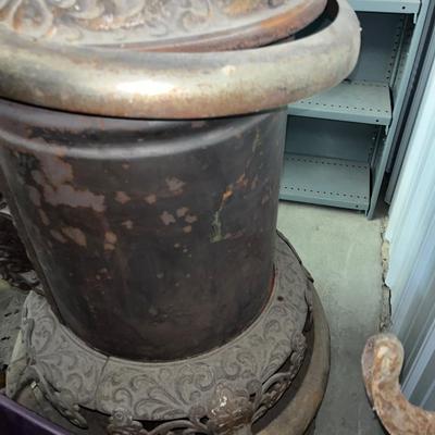 X102-antique cast-iron woodstove