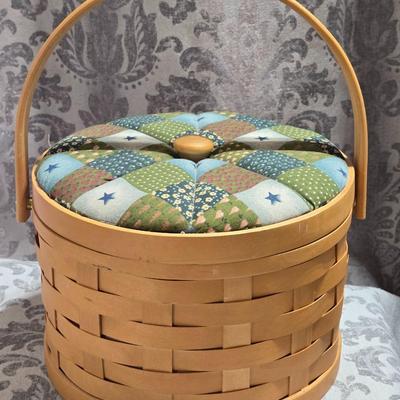 Sewing Basket and 3 Pin Cushions