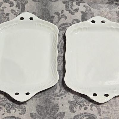 (2) Porcelain Plates