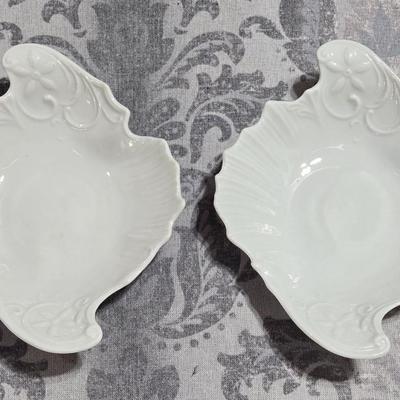 (2) Porcelain Trinket Plates