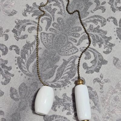 (2) New Porcelain Light or Fan Pulls