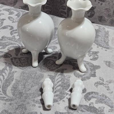 (2) Porcelain Scent Bottles