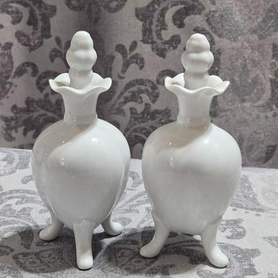 (2) Porcelain Scent Bottles