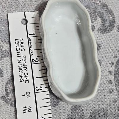 Porcelain Trinket Box and Holder