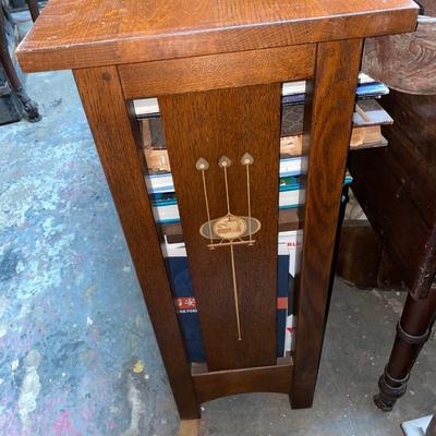 Stickley Oak Bookcase Harvey Ellis Inlay design on each end