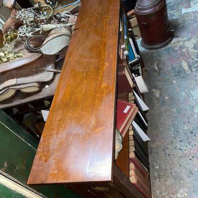 Stickley Oak Bookcase Harvey Ellis Inlay design on each end