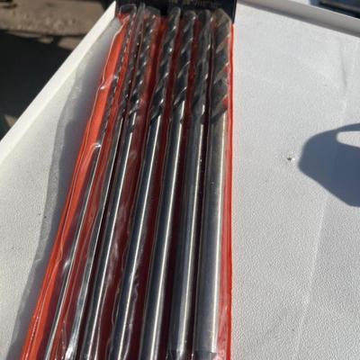 7pc 12” point wood drill bit set