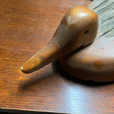Vintage Hand Carved Driftwood Duck Sculpture- Ken Capps USA driftwood