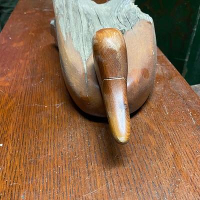 Vintage Hand Carved Driftwood Duck Sculpture- Ken Capps USA driftwood
