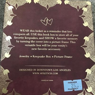 Kitsch Love conquers all gold, toned locket necklace