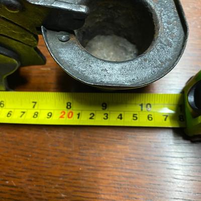 OLD FIGURAL DACHSHUND DOG CIGAR CUTTER MATCH HOLDER