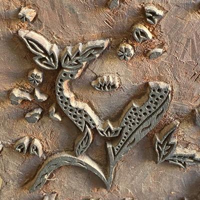 VINTAGE WALLPAPER PRINTING BLOCK HOME DECOR