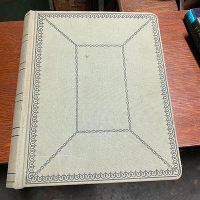 Vintage scrapbook for baby's birth