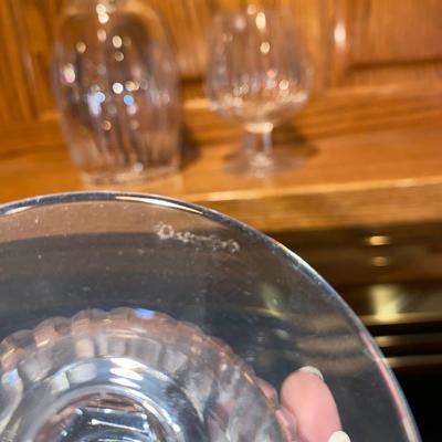 EXQUISITE LEAD CRYSTAL WATERFORD DECANTER AND COCKTAIL GLASSES