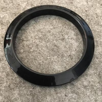 Vintage jet black bangle bracelet