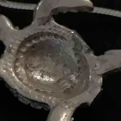 925 Silver Chain With Turtle Pendant
