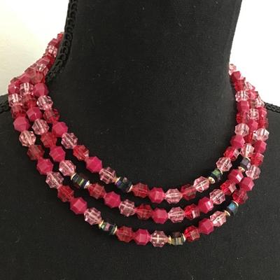Vintage Faux Bead Necklace