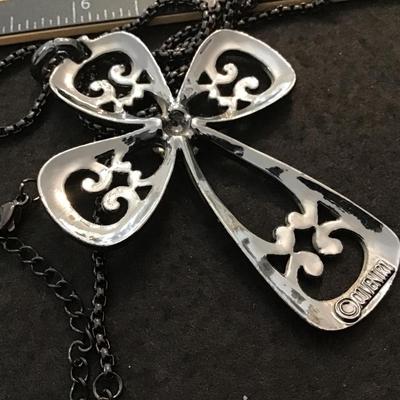 Sarah Coventry Gun metal Grey Necklace