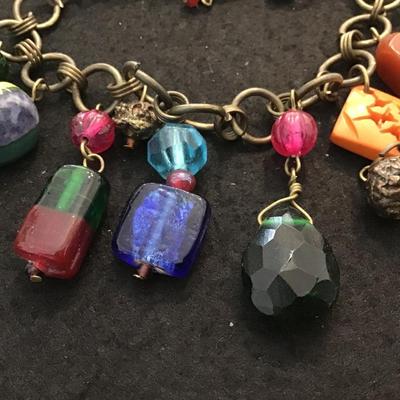 Glass Charm Bracelet